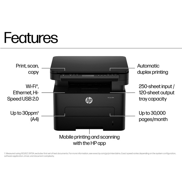 HP Laser MFP 323DNW Multifunction Wireless Printer