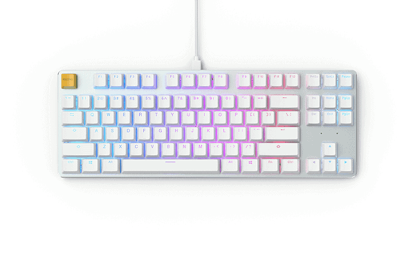 Glorious GMMK TKL White Mechanical Keyboard