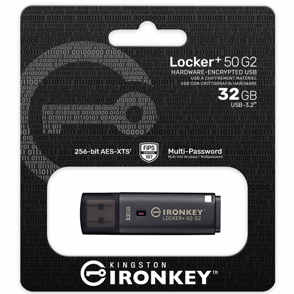 Kingston IronKey Locker+ 50 G2 USB 32GB Flash Drive