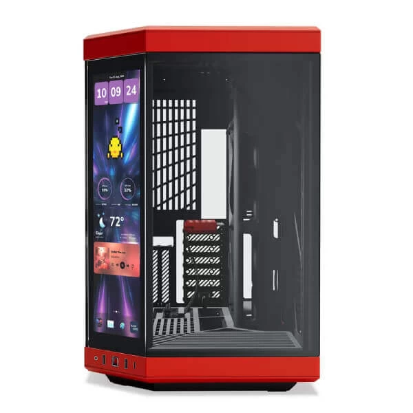 Hyte Y70 Touch Infinite Cherry Mid-Tower E-ATX Cabinet (Cherry/Black)