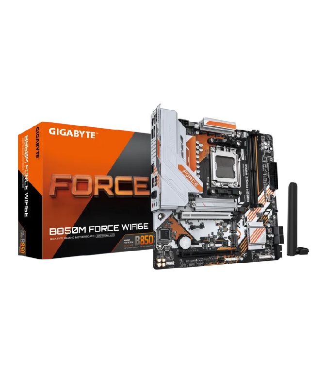 Gigabyte B850M Force Wifi6E AMD AM5 M-ATX Gaming Motherboard
