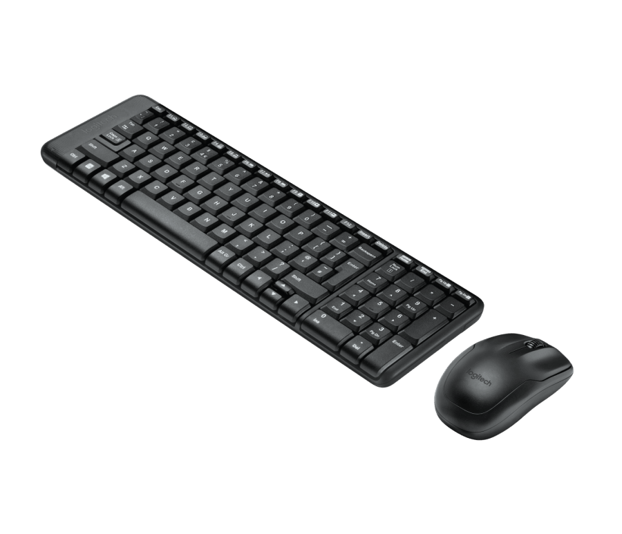 Logitech MK220 Wireless Keyboard and Mouse Combo (Black)
