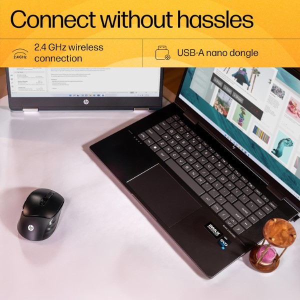 HP M120 Wireless Mouse with USB-A 2.4ghz nano Dongle