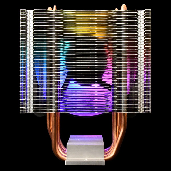 Gamdias Boreas E1-410 Lite CPU Air Cooler with 120mm PWM Fixed Rainbow Color Fan