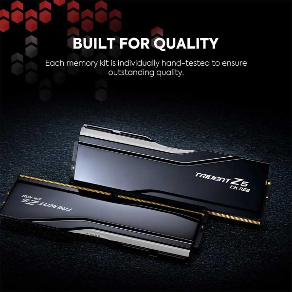 GSkill Trident Z5 CK RGB 48GB (24GB X 2) 8200mhz DDR5 CL40 Desktop Memory (Mirror Black)