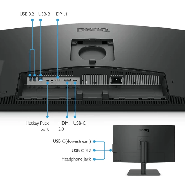 BenQ PD2706U 27-Inch 4K UHD 60Hz 5ms IPS Panel Professional Designer Monitor with Display HDR400