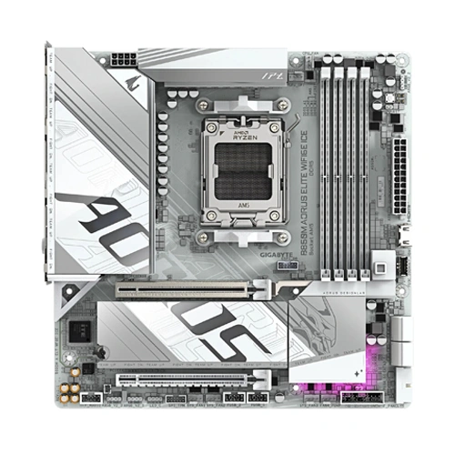 Gigabyte B850M Aorus Elite Wifi6E Ice Amd AM5 Ddr5 M-Atx Motherboard