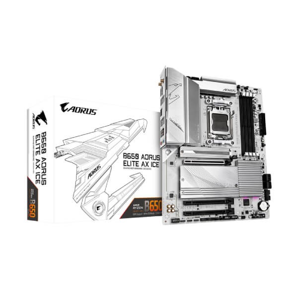 Gigabyte B650 Aorus Elite Ax Ice AMD AM5 DDR5 ATX Motherboard