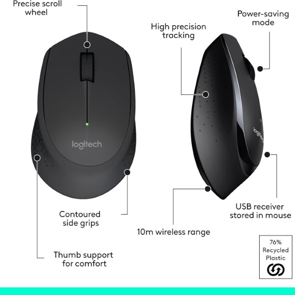 Logitech MK345 Comfort Wireless Keyboard And Mouse Combo