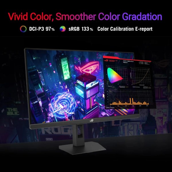 ASUS ROG Strix XG27ACMES 27-inch 2K 255hz (OC) 0.3ms Fast IPS Gaming Monitor With ELMB and Type-C