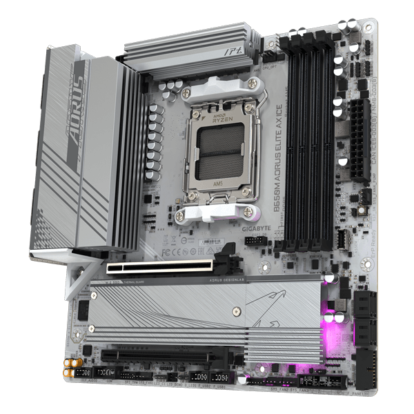Gigabyte B650M Aorus Elite AX ICE WIFI AMD AM5 DDR5 M-ATX Motherboard