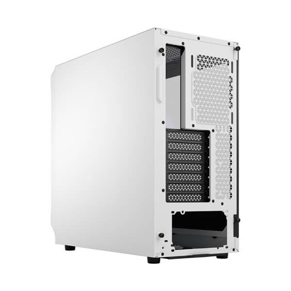Fractal Design Focus 2 RGB WH Mid-Tower ATX Cabinet with Front Mesh and Tempered Glass Side Panel (White)