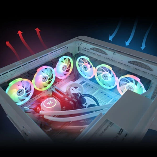 Thermaltake Swafan EX12 ARGB Sync Triple Pack Cabinet Fan (Black)