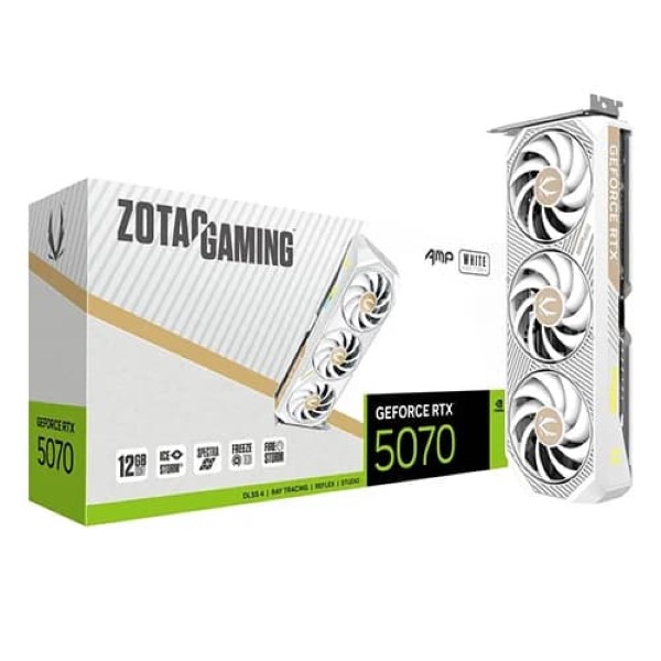 Zotac Gaming GeForce RTX 5070 AMP White 12GB GDDR7 Graphics Card
