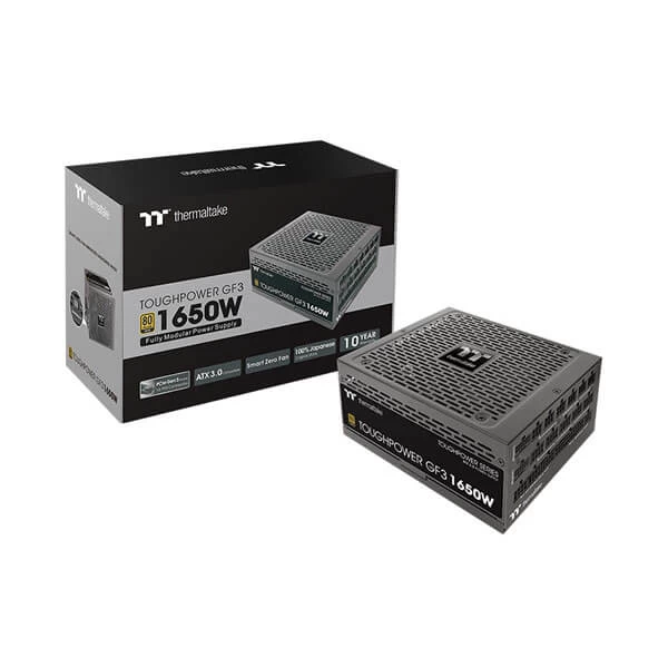Thermaltake Toughpower GF3 1650 Watt TT Premium Edition ATX 3.0 80 Plus Gold Certified Power Supply