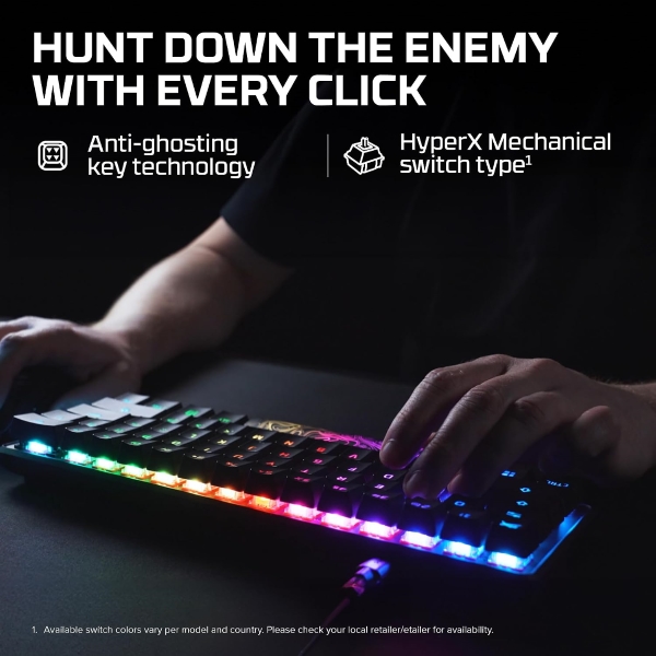 HyperX Alloy Origins Blue RGB Mechanical USB Gaming Keyboard (Blue Clicky)