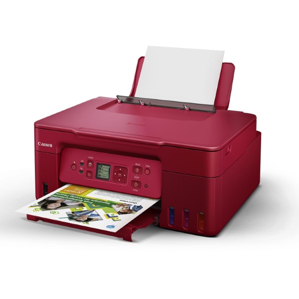 Canon PIXMA MegaTank G3770 Red All In One Inkjet Wireless Colour Printer