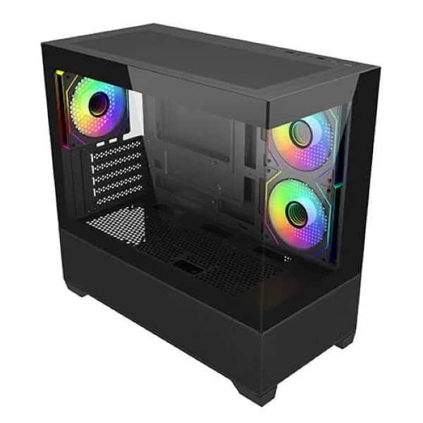 Cooler Master Elite 490 ARGB M-ATX Mini Tower Gaming Cabinet (Black)