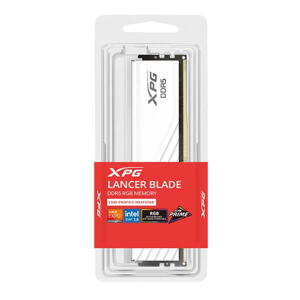 Adata XPG Lancer Blade 32GB RGB Wh (32GB X 1) 6000Mhz DDR5 Desktop Memory (White)