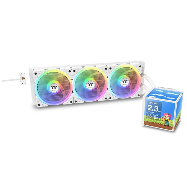 Thermaltake Minecube 360 Ultra ARGB Sync AIO 360MM Liquid Cooler White