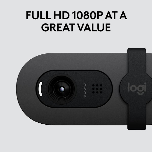 Logitech Brio 105 Full HD Business Webcam with Auto-light Balance