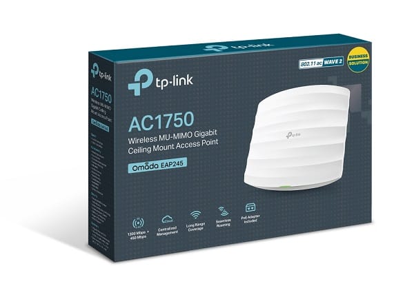 TP-Link EAP245 AC1750 Gigabit Wireless Ceiling Mount WiFi Access Point with MU-MIMO