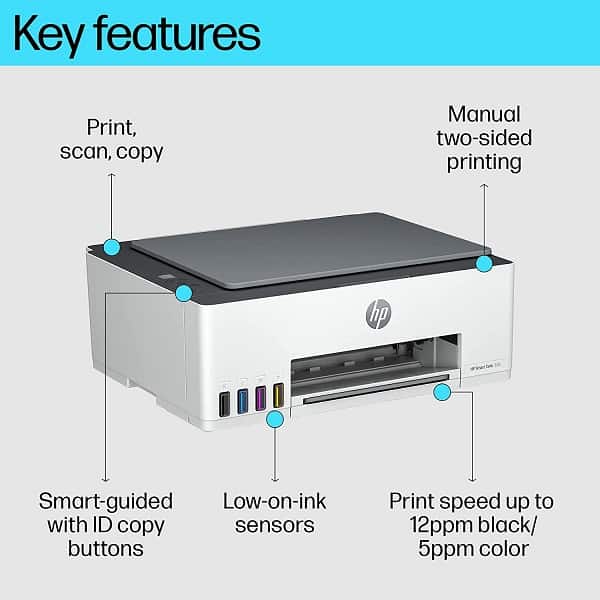 HP Smart Tank 520 All-in-One Multifunction Color Printer (Print, Scan, Copy)