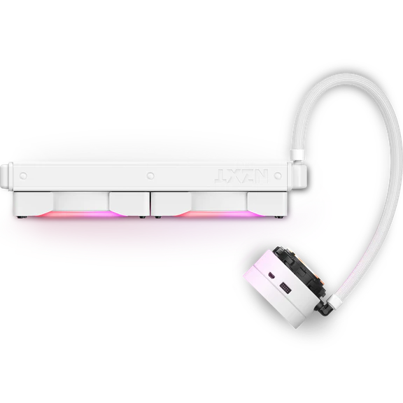 NZXT Kraken X63 280mm ARGB AIO CPU Liquid Cooler White (RL-KRX63-RW)