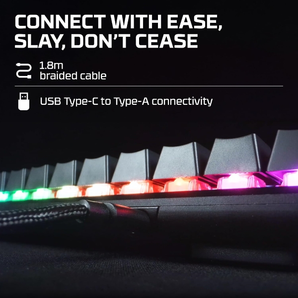 HyperX Alloy Origins Blue RGB Mechanical USB Gaming Keyboard (Blue Clicky)
