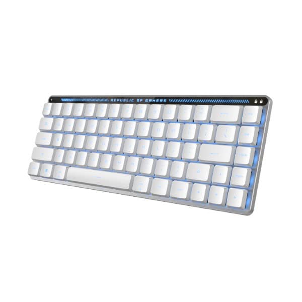 Asus ROG Falchion RX Low Profile 65% Wireless Gaming Keyboard with ROG RX Switch (White)