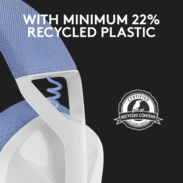 Logitech G435 White Wireless Gaming Headset (White-Lilac)