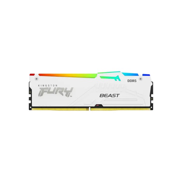 Kingston Fury Beast RGB 64GB 6000Mhz WH (32GB X 2) DDR5 CL30 Desktop Memory