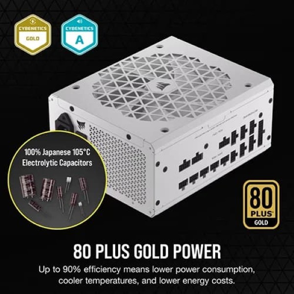 Corsair RM750X Shift White 750 Watts 80 Plus Gold Fully Modular Power Supply