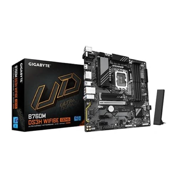 GIGABYTE B760M DS3H WIFI6E GEN5 M-ATX DDR5 Motherboard