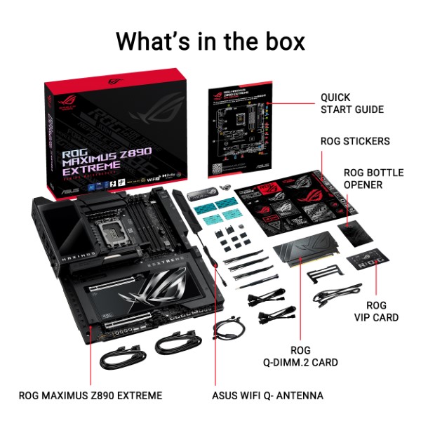 Asus ROG Maximus Z890 Extreme Intel 15th Gen LGA 1851 E-ATX Motherboard