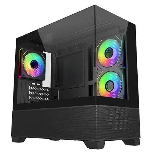 Cooler Master Elite 490 ARGB M-ATX Mini Tower Gaming Cabinet (Black)