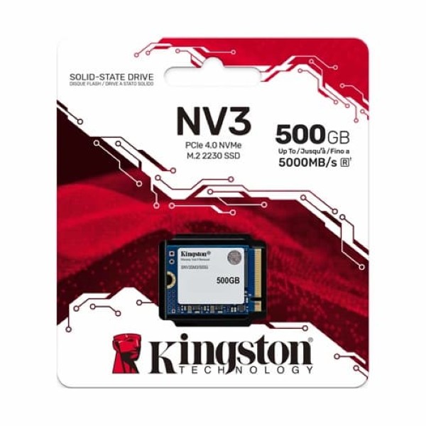 Kingston NV3 500GB M.2 2230 PCIe Gen4 NVMe SSD