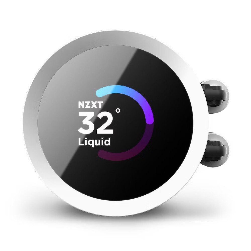 NZXT Kraken 240 RGB WH 240mm All-in-One Liquid CPU Cooler with LCD Display (White)