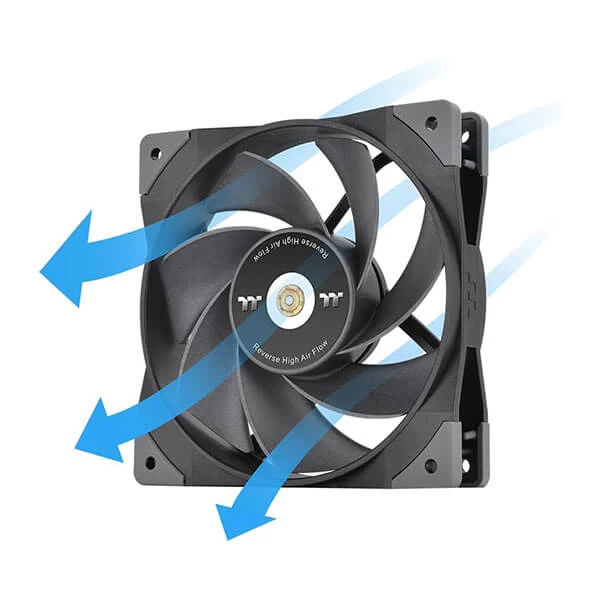 Thermaltake Swafan GT12 120mm Single Pack Cabinet Fan (Black)