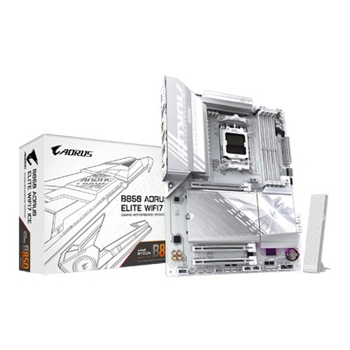 Gigabyte B850 Aorus Elite Wifi7 Ice AMD AM5 Ddr5 Atx Motherboard