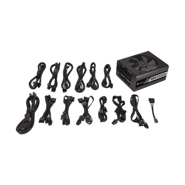 Corsair RM1000X 80 Plus Gold Certified Fully Modular PSU with Active PFC