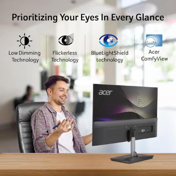 Acer RS242Y 24-inch Full HD 100hz 1ms IPS Panel Monitor