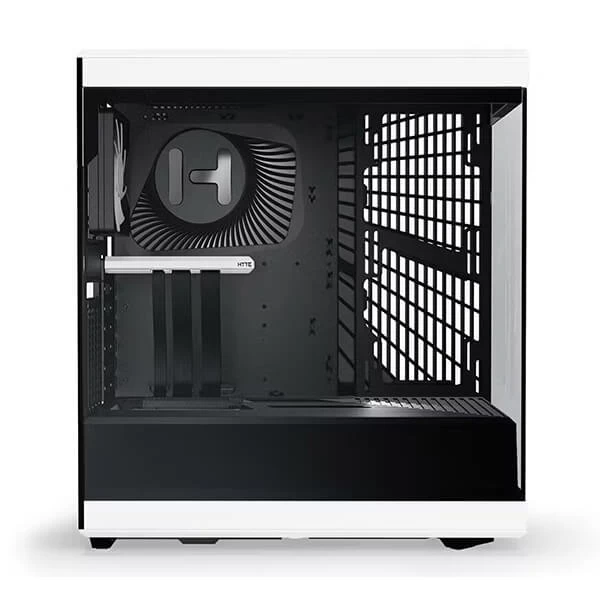Hyte Y40 TG Mid-Tower ATX Cabinet with PCIe 4.0 Riser (White/Black)