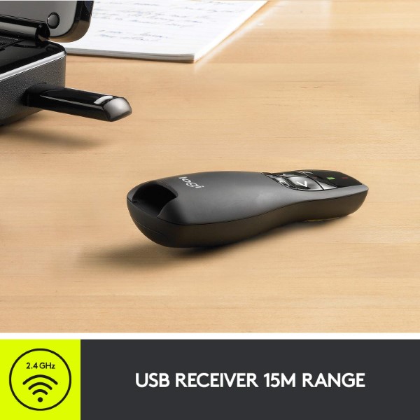 Logitech R400 Wireless Presenter (Black)