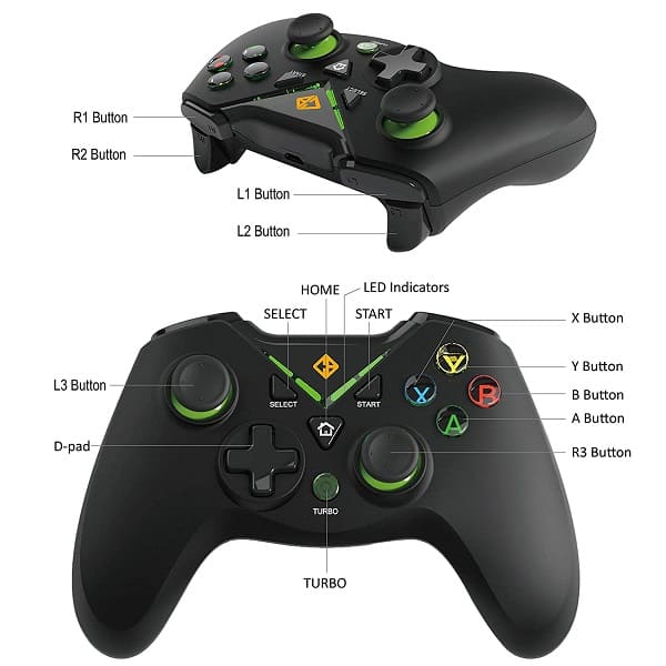 Cosmic Byte C3070W Nebula 2.4G Wireless Gamepad for PC/PS3 with Support for Windows XP/7/8/10