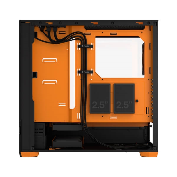 Fractal Design Pop Air RGB Orange Core TG Clear Tint ATX Mid Tempered Glass Tower Cabinet