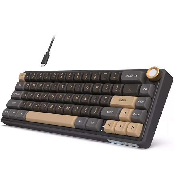 Royal Kludge RK R65 Green Sand (BROWN Switch) Wired Mechanical Gaming Keyboard