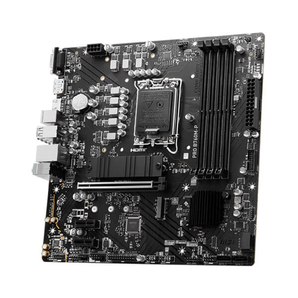MSI PRO B760M-P DDR5 Intel 13th/12th Gen LGA1700 M-ATX Motherboard