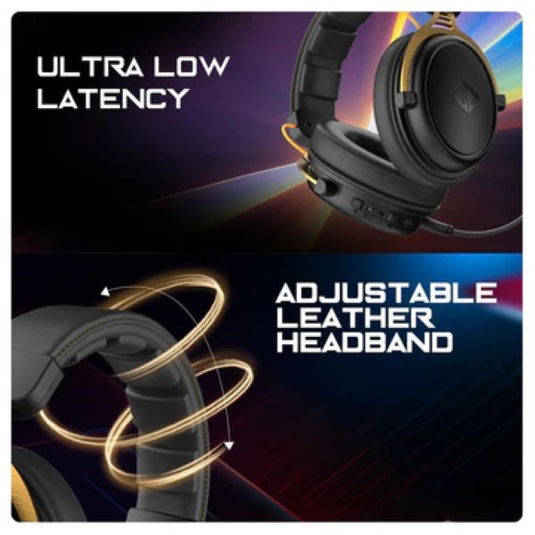 COSMIC BYTE Hades Wireless Gaming Headset With Mic (Black)