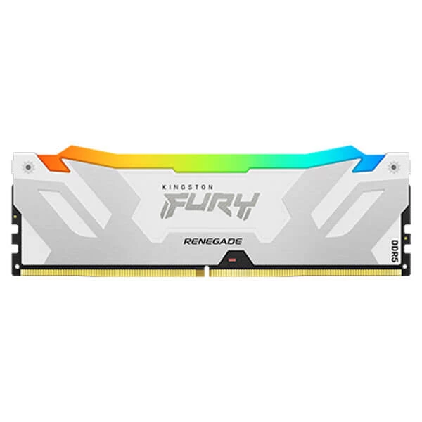 Kinston Fury Renegade RGB DDR5 32GB WH (16GB x 2) 6000MHz CL32 Desktop Memory (White)